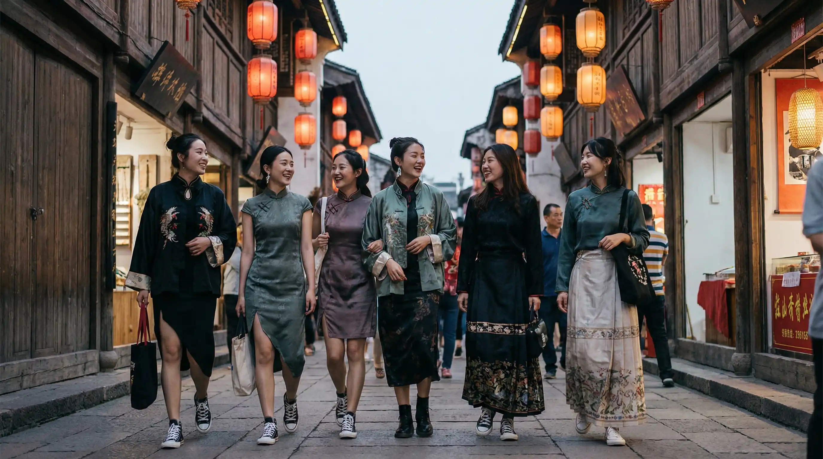 电视剧妻子的诱惑 新中式时尚穿搭街拍
